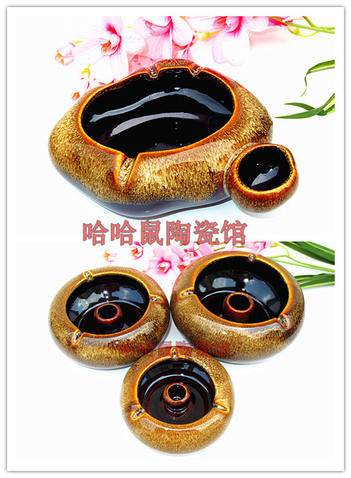 包邮大号窑变陶瓷烟灰缸 创意个性复古中国风鸟巢带灭烟水槽烟缸|msdalam kategori bekalan perayaan/hadiah, Hadiah kreatif, ashtray fesyen - dari Buy2taobao.com untuk memberikan perkhidmatan ejen Taobao profesional membeli
