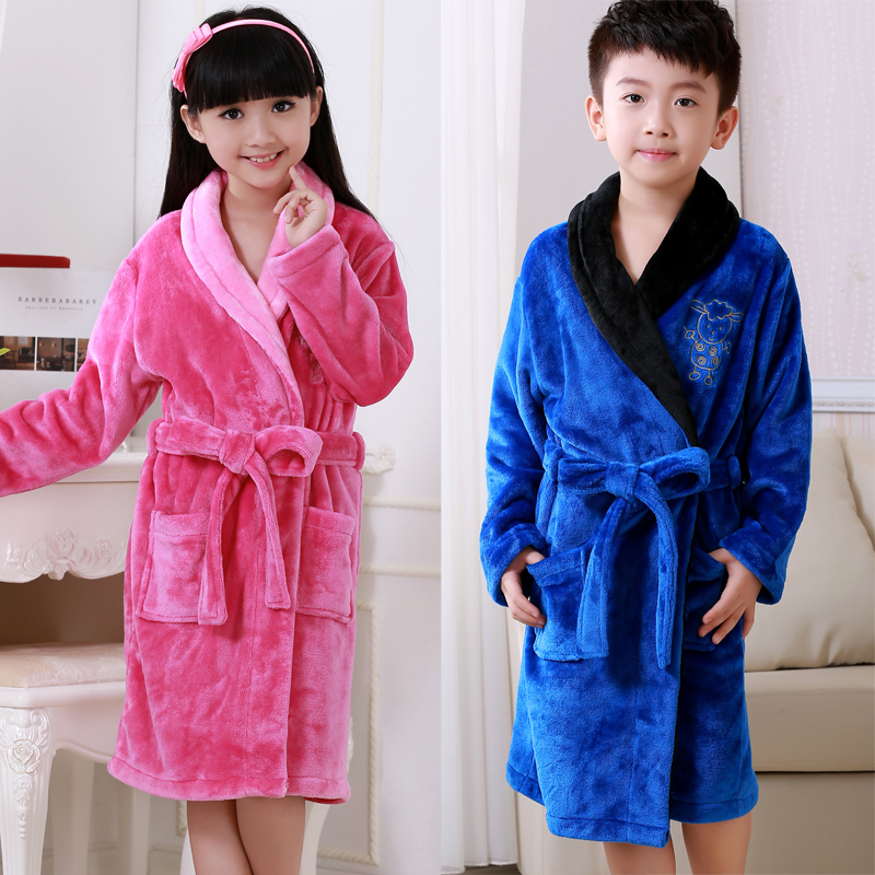 Autumn and winter children robe Bathrobe men and women Flannel pajamas thickening Coral Home Furnishings baby Long sleeve robein the Children/Baby/Family fitted , Children tracksuit , Home gowns/Nightwear category - from Buy2taobao.com to provide professional Taobao agent buy service