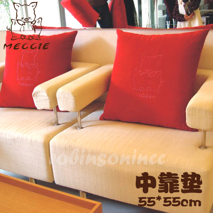 Meggie美及沙发中靠垫抱枕时尚含芯布艺奢华田园靠背枕包邮办公室在类目 居家布艺, 靠垫/抱枕中 - 来自Buy2taobao.com提供专业的淘宝代购服务