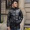 上下架计划:海洋2014冬装新款 羽绒服男厚 男外套 修身男青年中长款连帽13926