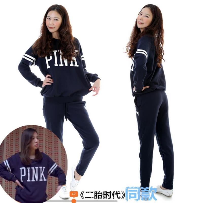 【冬款】CHERRYPINK韩国代购正品二胎时代金灿灿同款加绒休闲套装