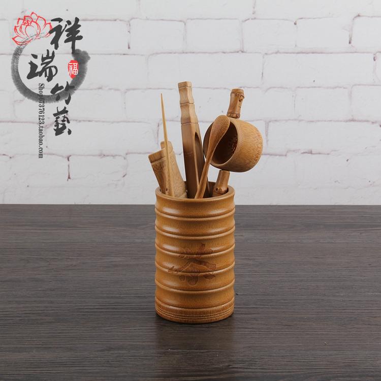茶道零配手工竹制茶勺刻竹节半开式 茶则 茶夹 茶漏 茶道六君子在类目 餐饮具, 茶具, 茶匙中 - 来自Buy2taobao.com提供专业的淘宝代购服务