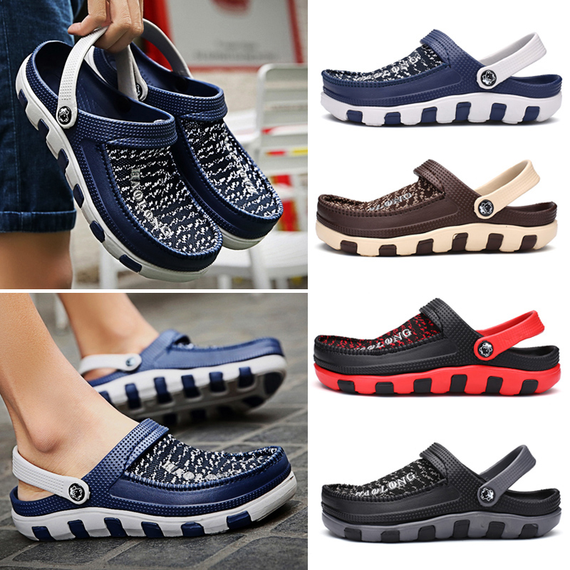 Mesh cloth Crocs summer Air permeable sandals Beach shoes The bird's nest Net cloth shoes man England Trend Half dragged shoesin the Men's Shoes, Sandals category - from Buy2taobao.com to provide professional Taobao agent buy service