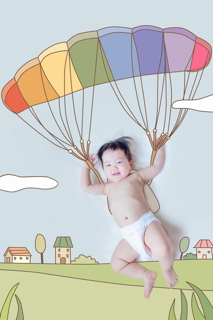 originality Photo design Image processing personality baby Photo Meng Department Graffiti Hand drawnin the Personalized custom/Design Services/DIY , Daily/Decorative custom , Hand-drawn cartoon reality/Custom painting class category - from Buy2taobao.com to provide professional Taobao agent buy service