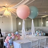 马卡龙(马卡龙)色超大结婚房，装饰气球婚礼，庆场地布置道具儿童生日派对气球