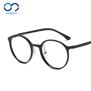 韩版超轻近视眼镜框tr90眼镜架，女款圆形框，复古配镜圆框文艺架8218