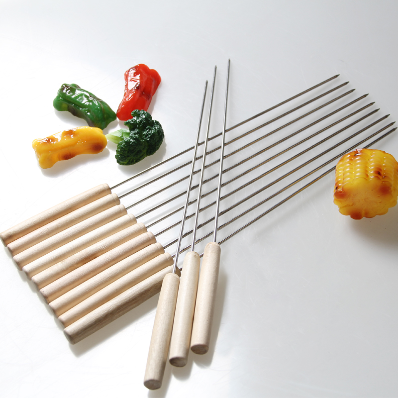 Yole friends 12 circular Wooden handle BBQ needle BBQ Accessories outdoors barbecue Sign Stainless steel needle roastin the Outdoor/Mountaineer/Camping/Travel Goods , Stoves/Tableware/Picnic barbecue supplies , BBQ Accessories , BBQ needle category - from Buy2taobao.com to provide professional Taobao agent buy service