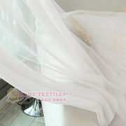 白色纱帘窗纱纯色梦幻百搭窗帘纱客厅卧室房阳台成品可定制