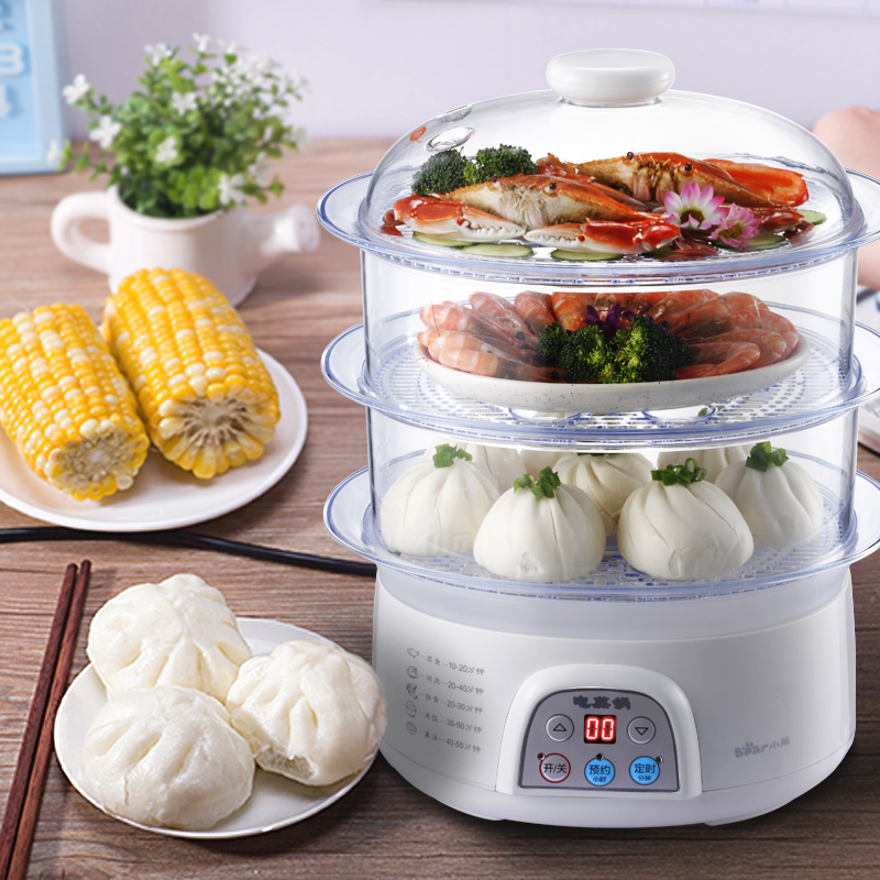 Bear/ Little Bear DZG-305 Steamer household Reservation multi-function Steamer three layers Large capacity boilerin the Kitchen Appliances , Electric cooker pot class , Steamer category - from Buy2taobao.com to provide professional Taobao agent buy service