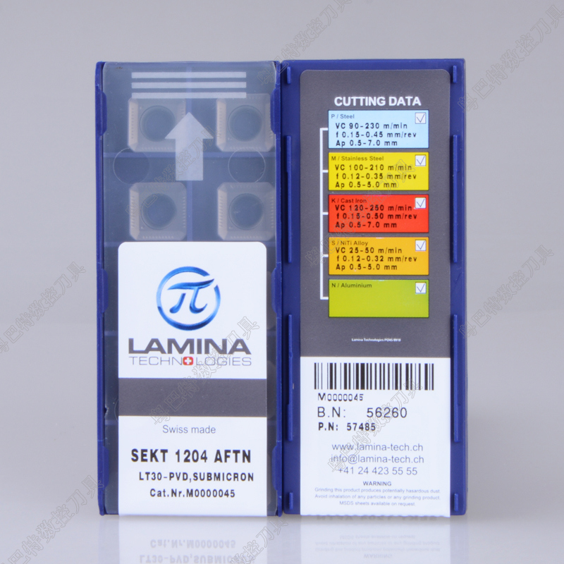 LAMINA数控刀片 林妮娜方形铣刀粒钢件不锈钢 SEKT1204AFTN LT30在类目 五金/工具, 刃具, 铣刀类, 其他铣刀中 - 来自Buy2taobao.com提供专业的淘宝代购服务