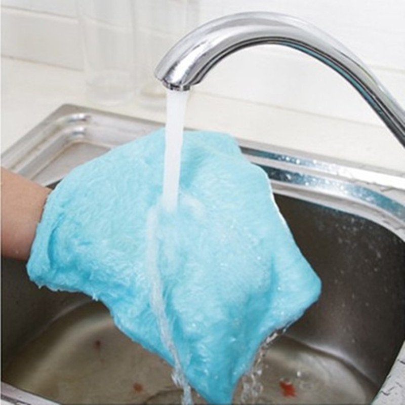 the republic of korea Magical Dishcloth household kitchen clean Oil Baijie cloth double-deck thickening Wood fiber Dishclothsin the Family/Personal Cleaning Tools , Housework/Floor cleaning equipment , Rag category - from Buy2taobao.com to provide professional Taobao agent buy service