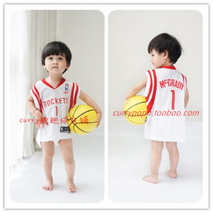  NBA儿童球衣 宝宝 篮球背心 绝版 BK刺绣款 火箭麦迪 麦蒂