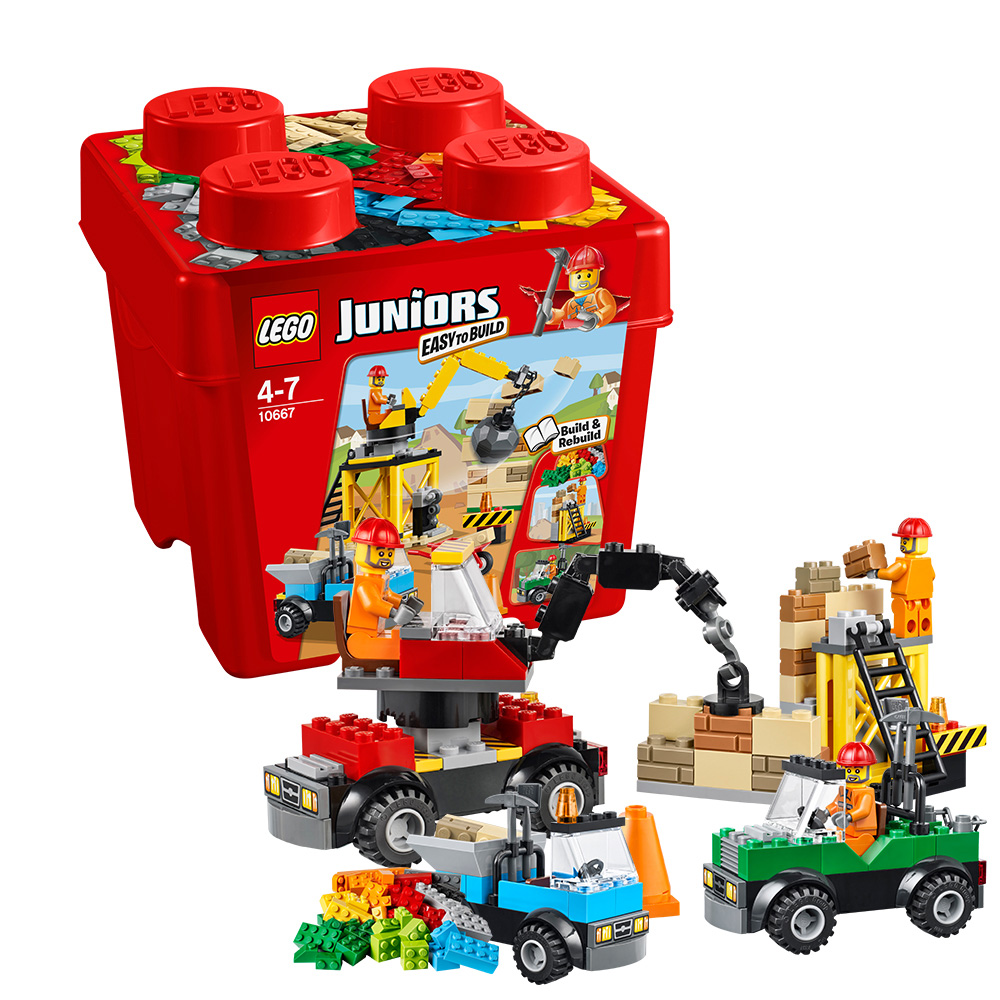 乐高小拼砌师系列10667建筑工地LEGO JUNIORS玩具积木益智拼插