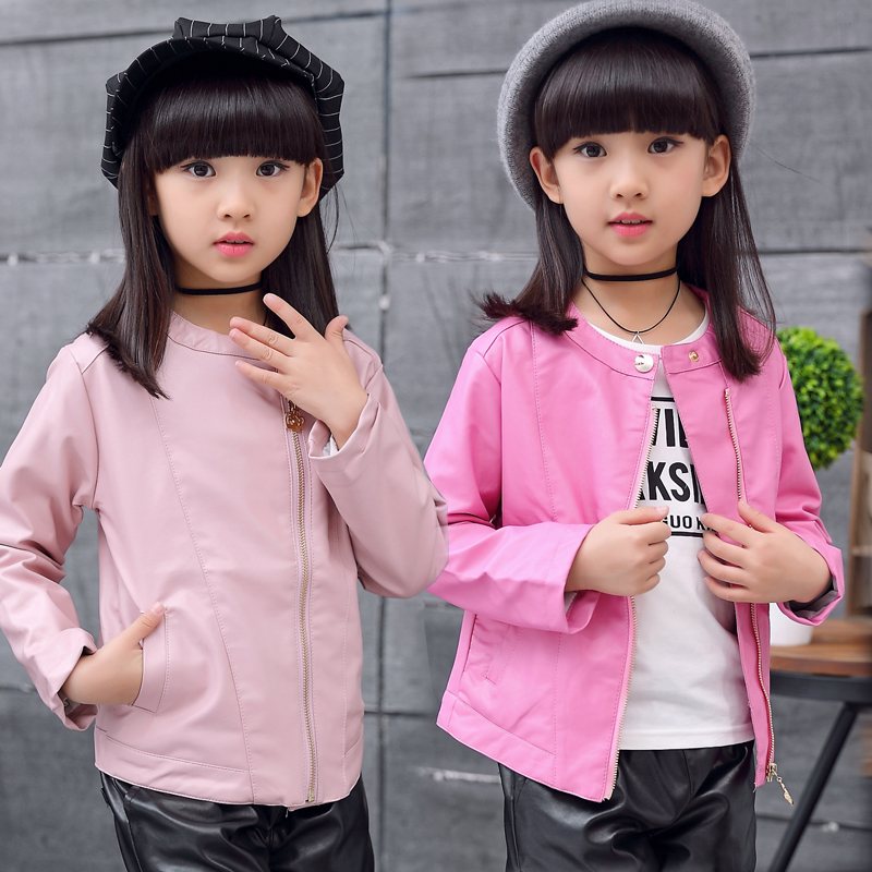 童装2018春装新款女童夹克衫儿童pu皮衣中大童春季韩版女孩外套潮|ruв категории Детская одежда, пальто/пиджак/пальто, пиджак/меха - от Buy2taobao.com для оказания профессиональной услуги покупки агента Taobao