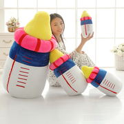 创意可爱奶瓶抱枕公仔腰靠垫 儿童毛绒玩具布娃娃女生生日礼物孩
