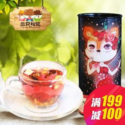 【三只松鼠_初恋时光】花果水果粒茶饮品巴黎香榭花果茶105g