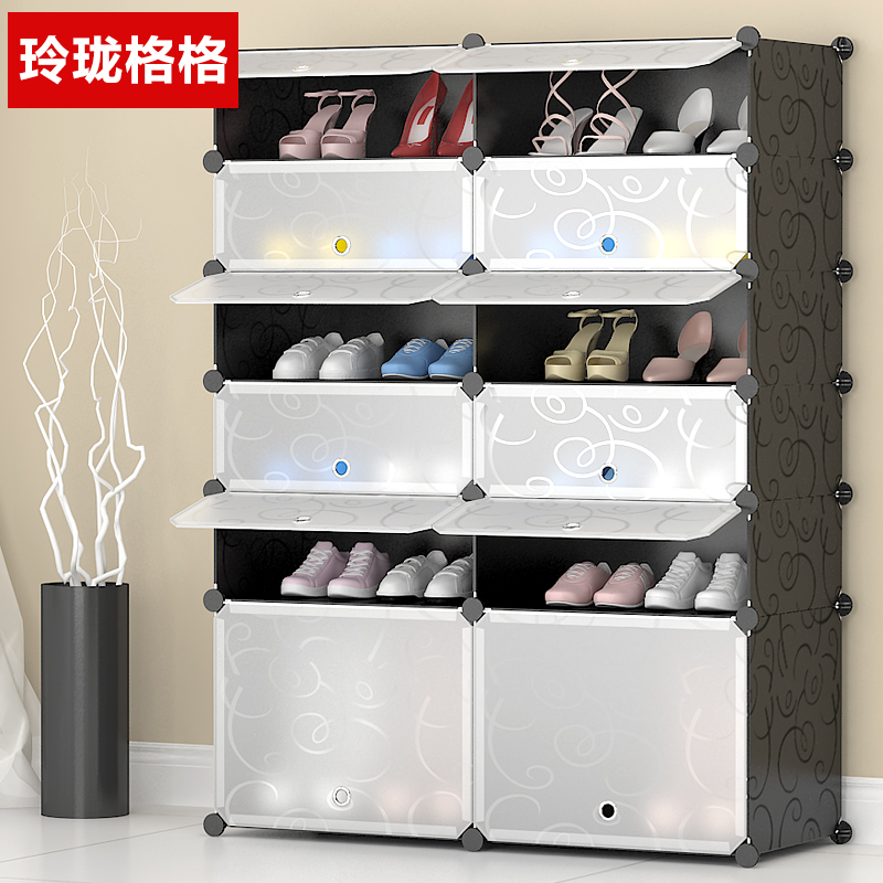 塑料简易鞋柜客厅简约现代多层组装鞋架防尘家用经济型门厅柜女鞋在类目 住宅家具, 柜类, 鞋柜中 - 来自Buy2taobao.com提供专业的淘宝代购服务