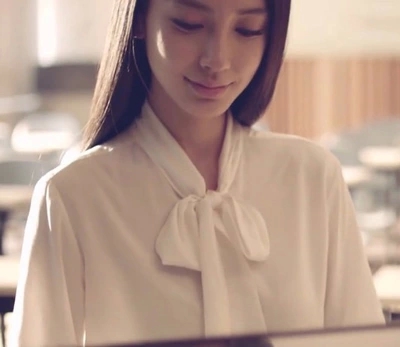 2015新款angelababy杨颖林俊杰mv同款大蝴蝶结雪纺衬衫学院风女-淘宝