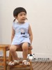 韩版儿童罩衣纯棉无袖反穿衣防水春夏宝宝画画衣婴儿围裙围兜