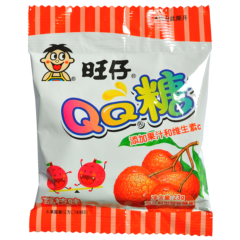 【30袋包郵】旺旺 旺仔QQ糖 荔枝味23g 橡皮糖 果汁軟糖 休閑零食在類目 零食/堅果/特產, 糖果零食/果凍/布丁, 糖果中 - 來自Buy2taobao.com提供專業的淘寶代購服務