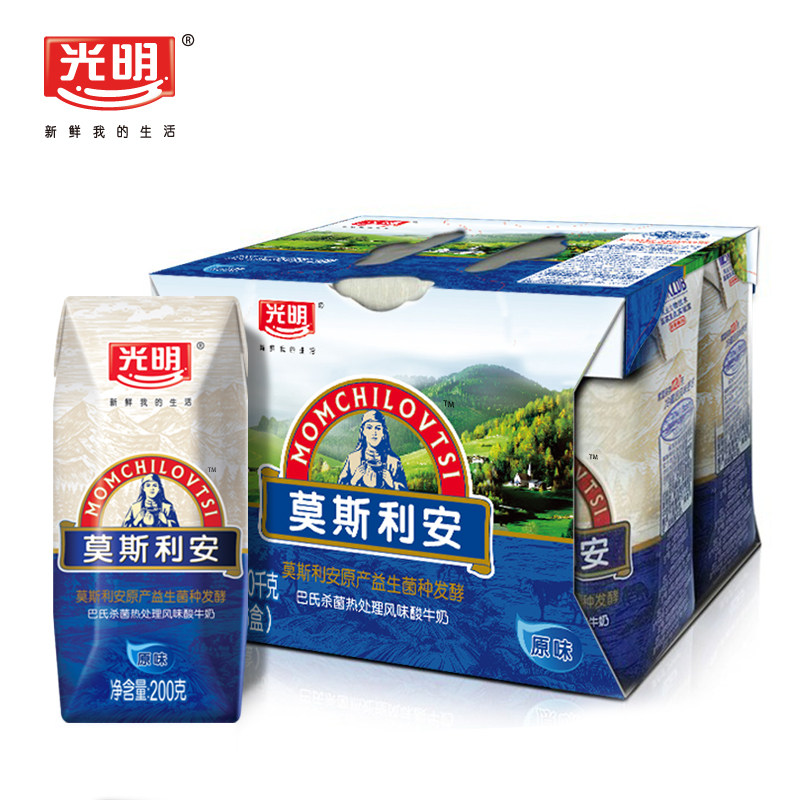 【天猫超市】光明莫斯利安常温酸奶钻石装200g*6盒/组 简装更实惠
