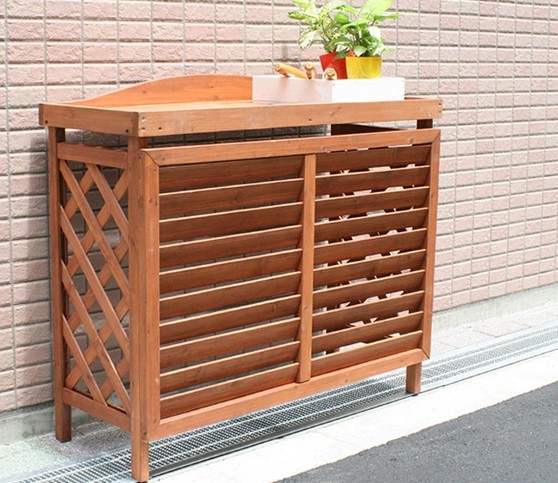 防腐木地板设备房 别墅户外工具房 锅炉房 设备