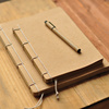 otaku-复古手工线装本，牛皮纸空白内芯仿古笔记本，记事本素描本