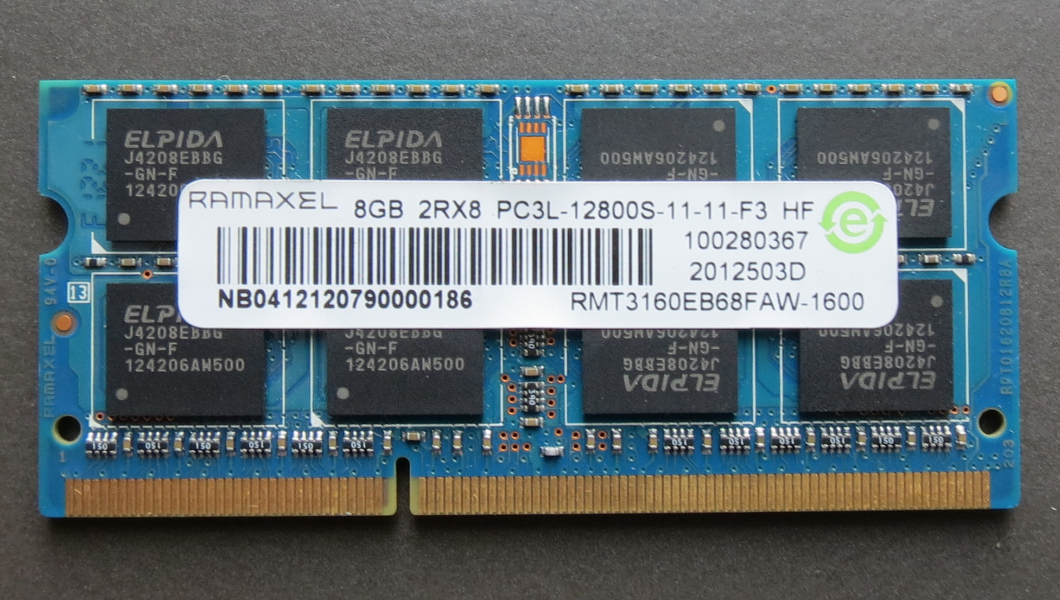 Ramaxel 联想记忆科技 8G DDR3 1600 笔记本