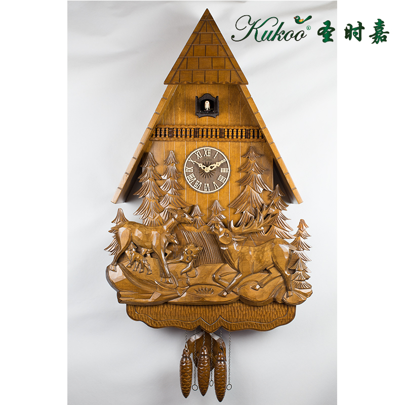St. Cavendish Super large Cuckoo Wall clock solid wood Hand-carved Cuckoo Clock Living room clock Office Wood Wall Clockin the Home accessories , Home bell ornaments/Alarm Clock , Wall clock category - from Buy2taobao.com to provide professional Taobao agent buy service