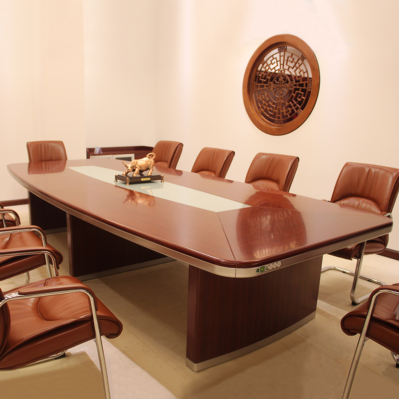 Good environment solid wood Conference table Long table Ellipse Paint conference table Thai pomelo Wood color Hold a meeting to work in an office Tablein the Business/Office Furniture , Office Furniture , Desk , Conference table category - from Buy2taobao.com to provide professional Taobao agent buy service
