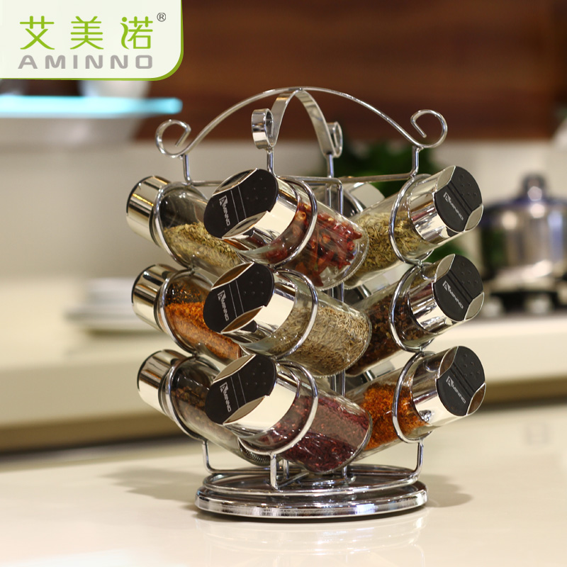 Amy Snow European-style kitchen Glass Caster suit originality rotate Seasoning Box monosodium glutamate Condiments Cruetin the Kitchen/Cooking utensils , Kitchen Gadgets/Kitchen storage , Storage jars/Kitchen storage containers , Seasoning bottles category - from Buy2taobao.com to provide professional Taobao agent buy service