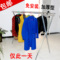 上下架计划:加厚X型折叠晾衣架双杆晒被架伸缩晒衣架落地室内阳台置地摊架