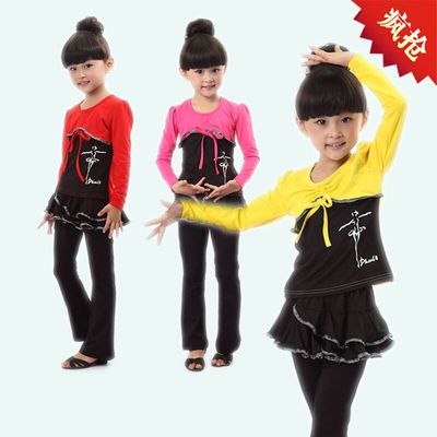 标题优化:女童夏季舞蹈服装幼少儿童练功服中国舞短袖七分裤小孩舞蹈衣批发