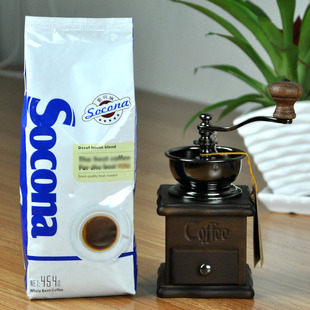 Socona蓝牌蓝山风味咖啡豆454g+BE8521手摇磨豆机