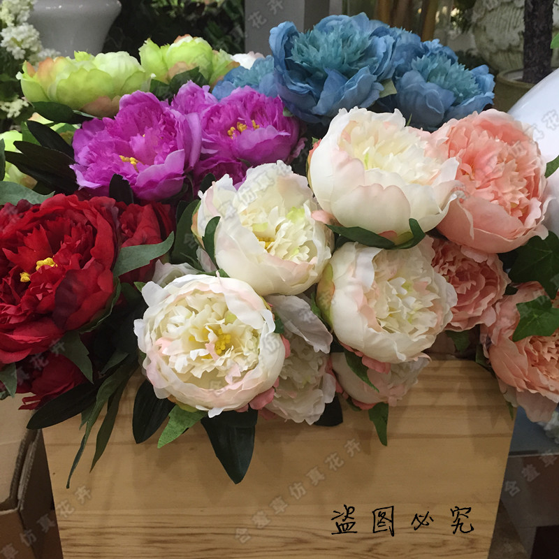 仿真乡村婚庆牡丹花短枝多头绢花春色包芯牡丹花影楼商场家居装饰|msdalam kategori Aksesori rumah, pasu/bunga/bunga tiruan/perhiasan imitasi, bunga tiruan/bunga tiruan - dari Buy2taobao.com untuk memberikan perkhidmatan ejen Taobao profesional membeli