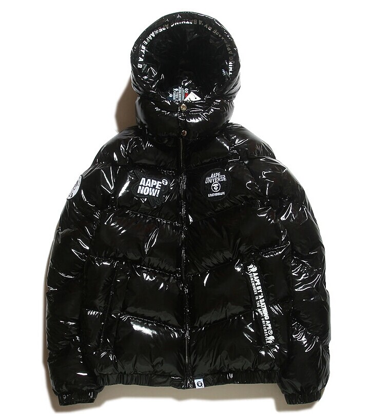 mens black shiny jacket