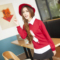 上下架计划:2014学生韩版秋冬新款女装拼接印花假两件套头长袖卫衣潮单件上衣