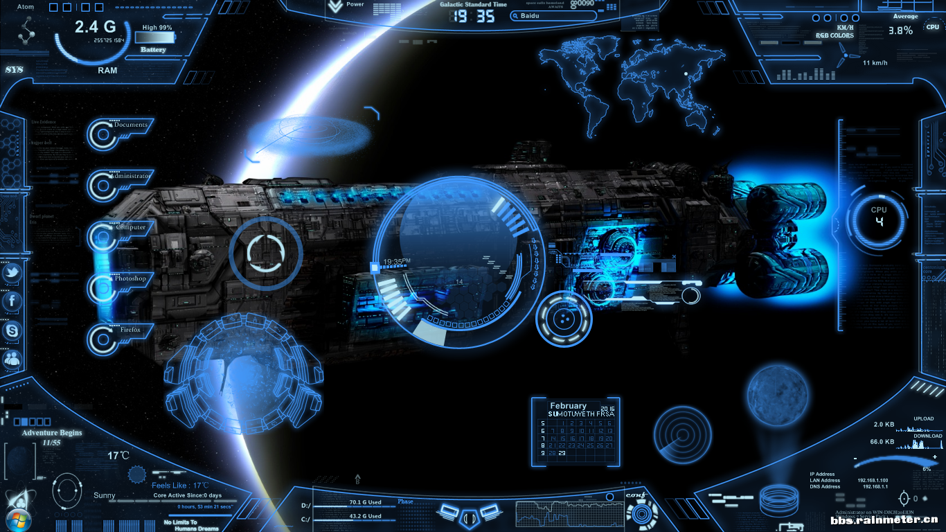 科技风太空neon space雨滴电脑主题桌面/Windows/win7/win8/win10|msdalam kategori adat peribadi/Design Services/DIY, setiap hari/adat hiasan, harian yang lain/adat hiasan - dari Buy2taobao.com untuk memberikan perkhidmatan ejen Taobao profesional membeli