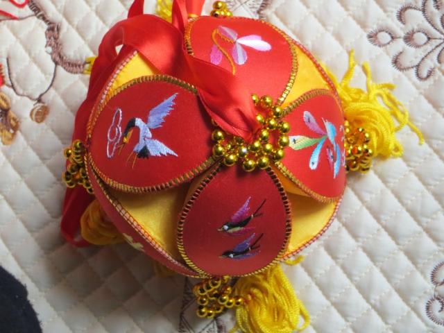 新品红色花色推荐手工绣球12公分婚庆道具批发2015新款 婚礼抛