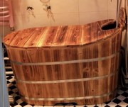 促洗浴木桶加大号小浴室足浴桶香木不漏水全实木家用洗浴洗澡实品