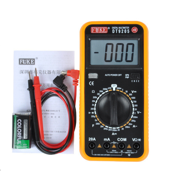 FUKE福克DT9205 A级全保护防烧数字万用表大屏幕数显多用表|msdalam kategori perkakasan/alat, instrumen, multimeter - dari Buy2taobao.com untuk memberikan perkhidmatan ejen Taobao profesional membeli