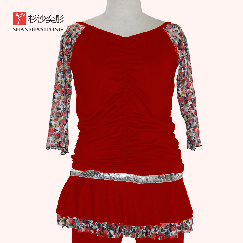新款舞蹈服女套裝中長袖廣場舞 拉丁舞演出服瑜伽服在類目 運動/瑜伽/健身/球迷用品, 舞蹈/健美操/體操, 拉丁舞, 拉丁舞演出服中 - 來自Buy2taobao.com提供專業的淘寶代購服務