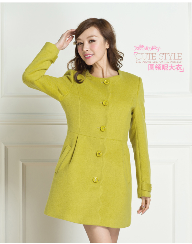 正品打折乐町女装正品剪标2014冬装新款 波浪