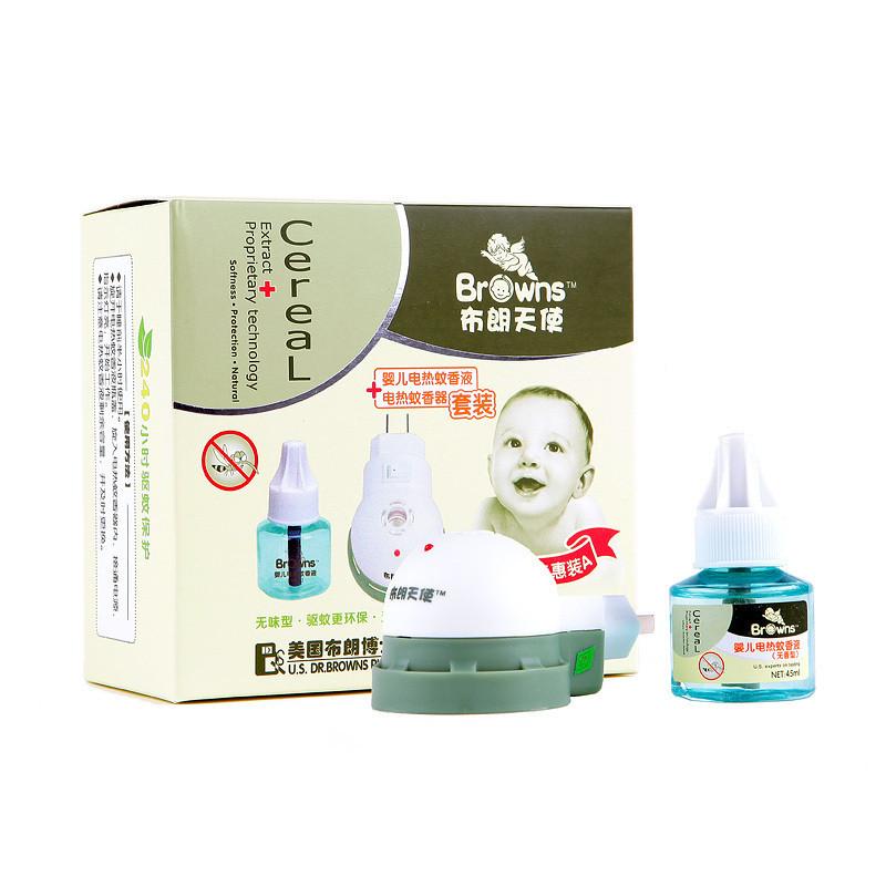 布朗天使正品 嬰兒寶寶電蚊香器無味蚊香液套裝電驅蚊器 防蚊驅蚊在類目 尿片/洗護/餵哺/推車牀, 驅蚊退燒用品, 驅蚊器中 - 來自Buy2taobao.com提供專業的淘寶代購服務