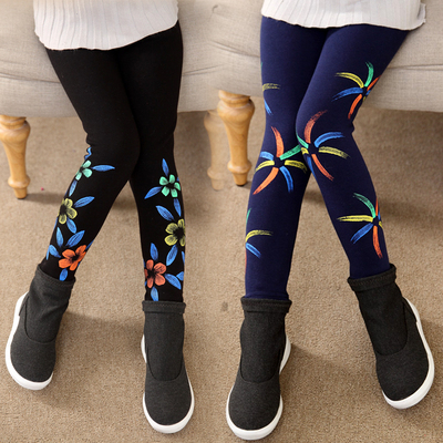 5女童打底裤加绒6冬装裤子加厚7长裤9-10-12