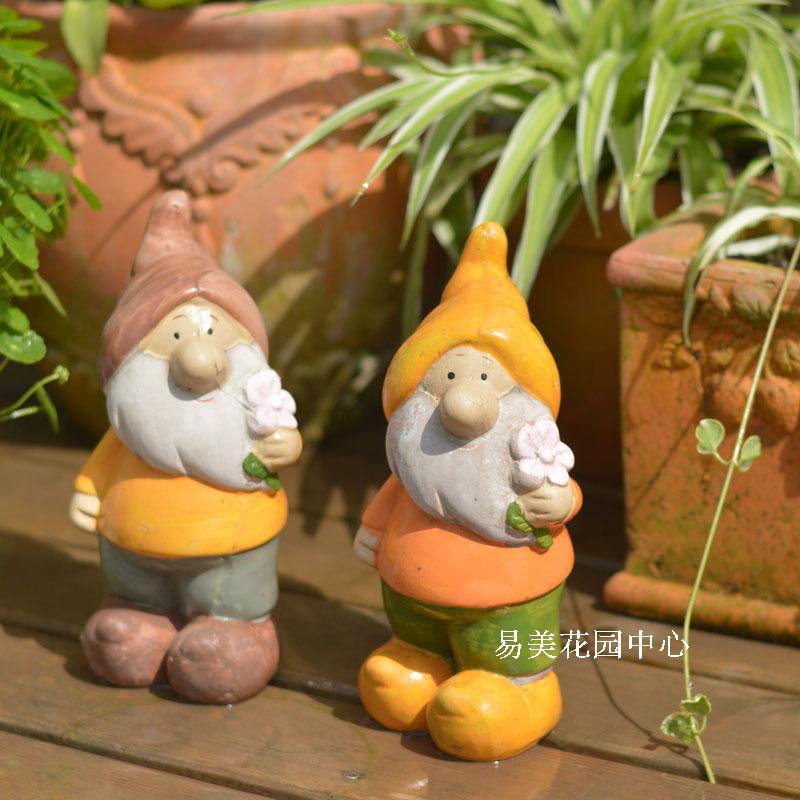 C9242 Garden spirit Dwarf ornament Garden/Flowerpot decorations Decoration Red pottery upper color 0.7in the Flower delivery/Flowers simulation/Plants gardening , Gardening supplies , Other Garden Supplies category - from Buy2taobao.com to provide professional Taobao agent buy service