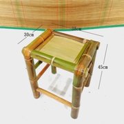 a老式长椅餐桌，组合传统竹椅子茶室客厅透气坐凳夏季竹桌茶桌