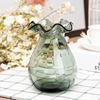 欧式迷你可爱石榴造型花瓶浮雕，彩色玻璃花瓶水培工艺品装饰摆设