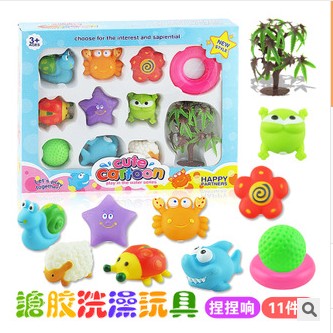 Infants take a shower Toys baby Bathing Soft glue glue suit Toys 0-1-2-3-4-5 yearin the Toy/Childs/Puzzle/Building block/Model , Swimming pool/Water toys , Bathing/Sand play toys category - from Buy2taobao.com to provide professional Taobao agent buy service