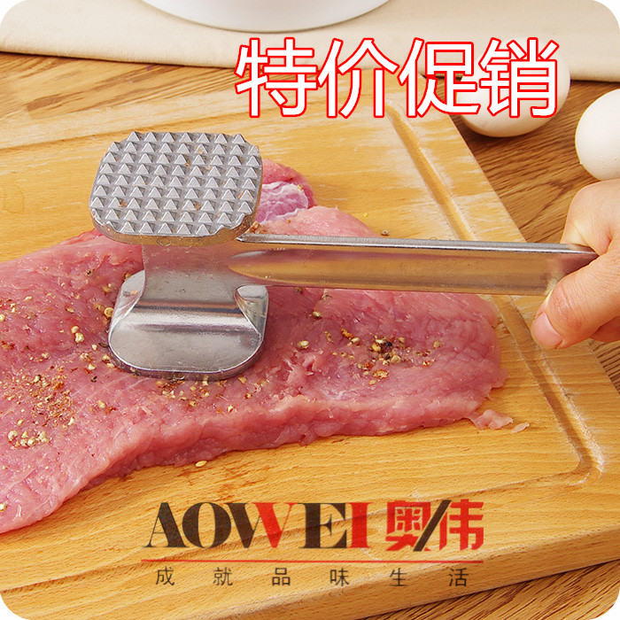 家用敲肉锤牛排锤松肉锤双面猪排鸡排锤铝合金锤子烘焙工具在类目 厨房/烹饪用具, 厨用小工具/厨房储物, 敲肉锤中 - 来自Buy2taobao.com提供专业的淘宝代购服务